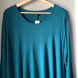 NWT LANE BRYANT 3/4 Sleeve High Low Long Tunic Top